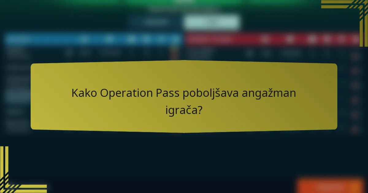 Kako Operation Pass poboljšava angažman igrača?